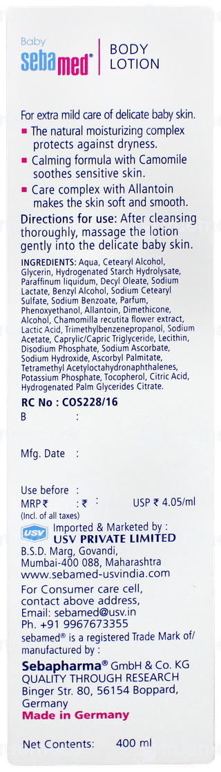 Sebamed Baby Body Lotion 400ml
