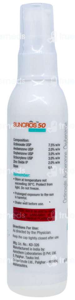 Suncros 50 Aqua Lotion 60ml