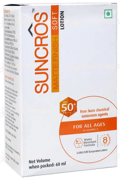 Suncros Soft Spf 50+ Pa+++ Matte Finish Lotion 60Ml