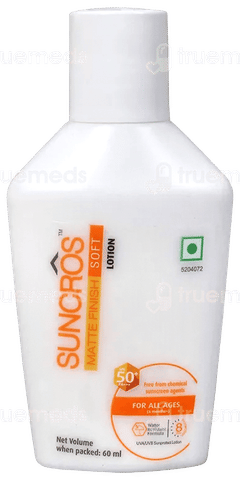 Suncros Soft Spf 50+ Pa+++ Matte Finish Lotion 60Ml