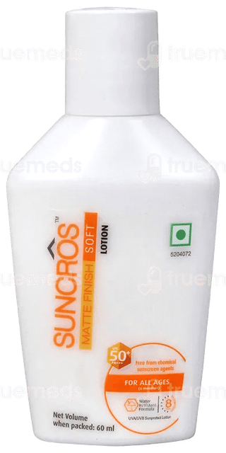 Suncros Soft Spf 50+ Pa+++ Matte Finish Lotion 60Ml