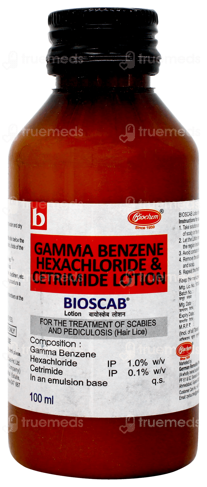Bioscab 01 Lotion 100 Ml - Uses, Side Effects, Dosage, Price | Truemeds