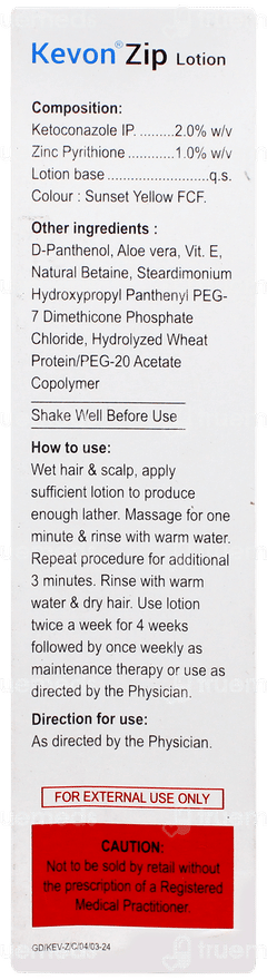 Kevon Zip Lotion 75ml Kevon Zip Lotion 75ml