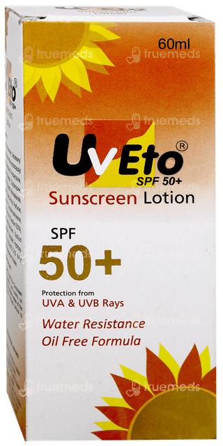 Uveto Spf 50+ Sunscreen Lotion 60Ml
