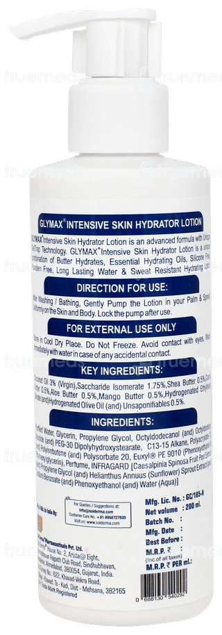 Glymax Intensive Skin Hydrator Lotion 200ml