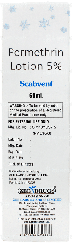 Scabvent Lotion 60ml Scabvent Lotion 60ml