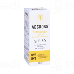 Adcross Spf 50 Pa+++ Sunscreen Lotion 75Ml