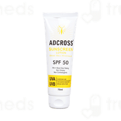 Adcross Spf 50 Pa+++ Sunscreen Lotion 75Ml
