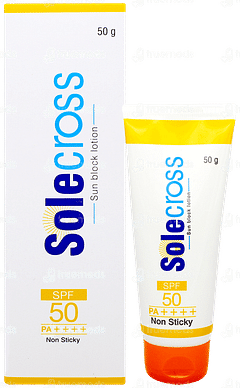 Solecross Spf 50 Pa++++ Sun Block Lotion 50gm Solecross Spf 50 Pa++++ Sun Block Lotion 50gm
