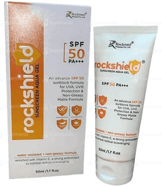 Rockshield Spf 50 Pa+++ Sunscreen Aqua Gel 50Ml