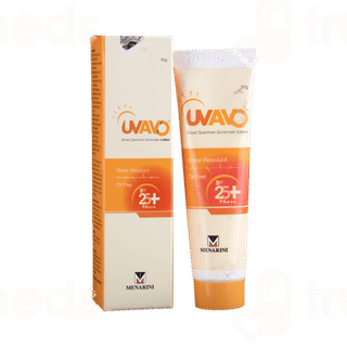 Uvavo Spf 25+ Pa+++ Broad Spectrum Sunscreen Lotion 30Gm