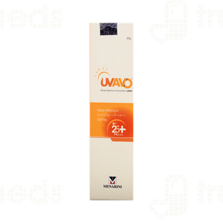 Uvavo Spf 25+ Pa+++ Broad Spectrum Sunscreen Lotion 30Gm
