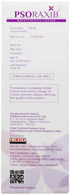 Psoraxib Moisturizing Lotion 150ml
