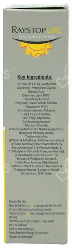 Raystop Lite Spf 30++ Sunscreen Lotion 50Gm