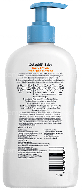 Cetaphil Baby With Organic Calendula Daily Lotion 400ml