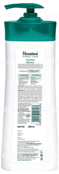 Himalaya Nourishing Body Lotion 400Ml Himalaya Nourishing Body Lotion 400Ml