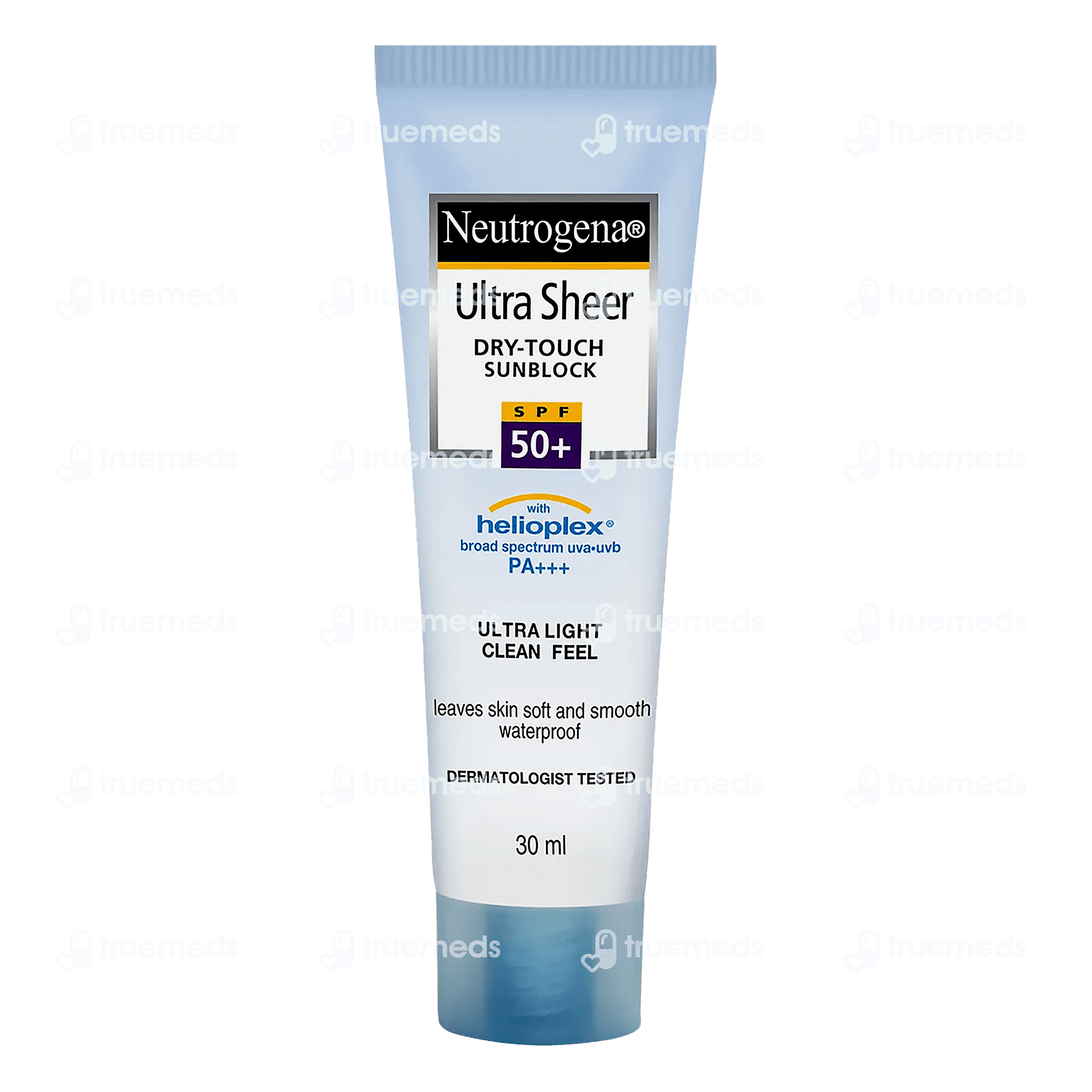 Neutrogena Ultra Sheer Dry Touch Sunblock Spf 50 Lotion 30 Ml - Uses, Side  Effects, Dosage, Price