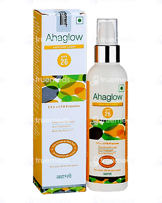 Ahaglow Spf 26 Sunscreen Lotion 100ml