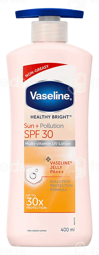 Vaseline Healthy Bright Sun+ Pollution Spf 30 Multi Vitamin Uv Lotion 400Ml