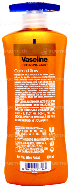 Vaseline Intensive Care Cocoa Glow Lotion 400ml