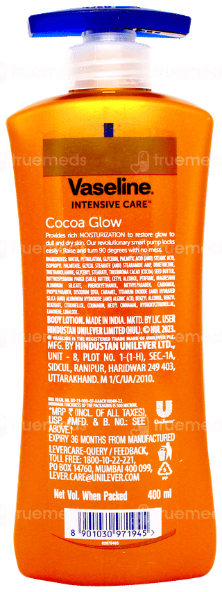 Vaseline Intensive Care Cocoa Glow Lotion 400ml