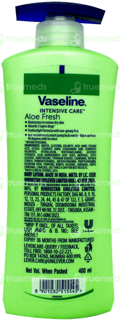 Vaseline Intensive Care Aloe Fresh Lotion 400Ml