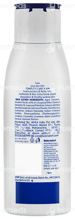 Nivea Aloe Hydration New 5 In 1 Complete Care Body Lotion 75ml Nivea Aloe Hydration New 5 In 1 Complete Care Body Lotion 75ml