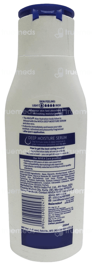 Nivea Aloe Hydration Body Lotion For Normal Skin 200Ml