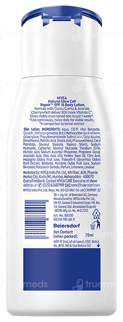 Nivea Natural Glow Spf 15 Body Lotion 75Ml