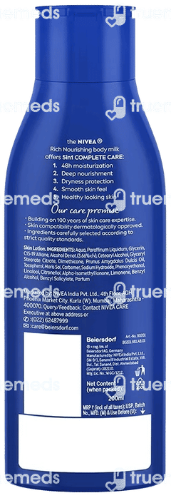 Nivea Body Milk Nourishing Lotion 200ml