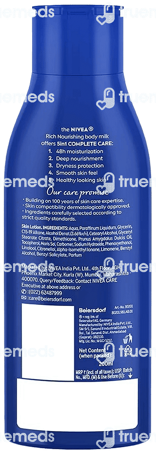 Nivea Body Milk Nourishing Lotion 200ml