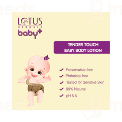 Lotus Herbals Baby+ Tender Touch Baby Body Lotion 200 ML
