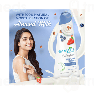 Everyuth Naturals Sun Care Berries Spf 15 Body Lotion 200 Ml