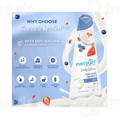 Everyuth Naturals Sun Care Berries Spf 15 Body Lotion 200 Ml