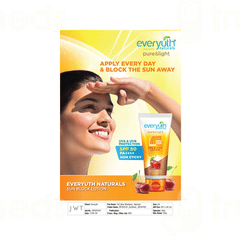 Everyuth Naturals Pure And Light Sun Block Spf 50 Lotion 50 Gm