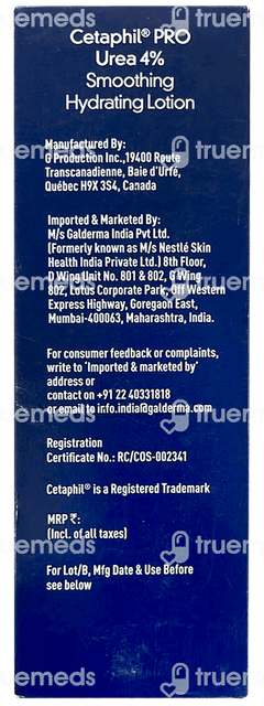 Cetaphil Pro Urea 4% Smoothing Hydrating Lotion 200ml