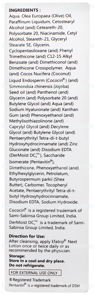 Efatop Next Intense Moisturizer Lotion 150ml