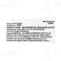 Neutriderm Oil Regulator Lotion 120 ML
