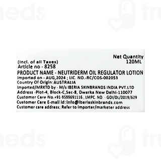 Neutriderm Oil Regulator Lotion 120 ML