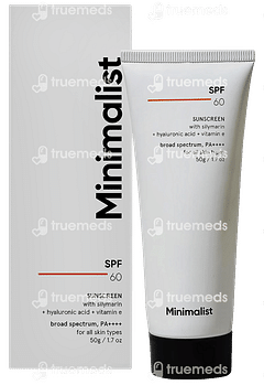 Minimalist Spf 60 Pa++++ Sunscreen 50gm