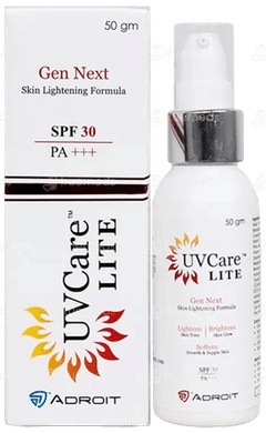 Uvcare Lite Spf 30 Pa+++ Gen Next Skin Lightening Formula Lotion 50Gm
