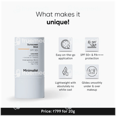 Minimalist Spf 50+ Sunscreen Stick 20gm