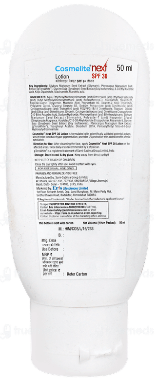 Cosmelite Next Spf 30 Lotion 50ml