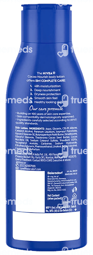 Nivea Cocoa Nourish Very Dry Skin Lotion 200 ML