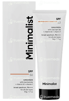 Minimalist Spf 50 Pa++++ Sunscreen 50gm