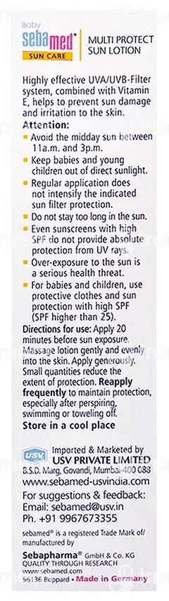 Sebamed Baby Sun Care 50+ Multi Protect Sun Lotion 200ml