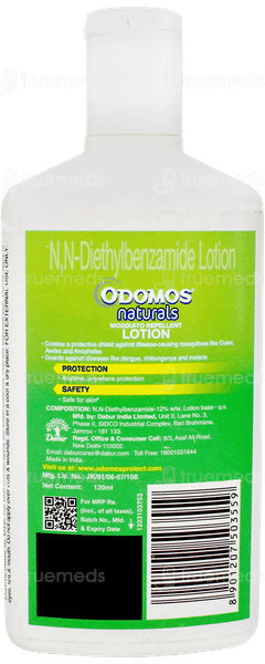 Odomos Naturals Mosquito Repellent Lotion 120Ml