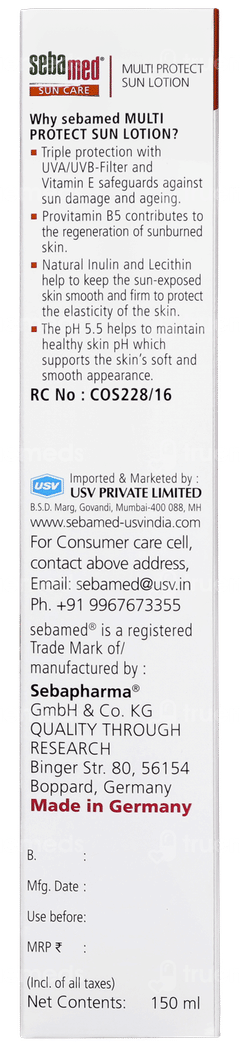 Sebamed Sun Care 50+ Multi Protect Sun Lotion 150ml
