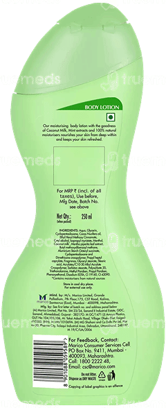 Parachute Advansed Coconut Milk And Mint Extract Refresh Body Lotion 250 Ml