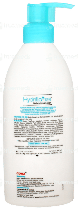 Hydrilla Ad Moisturizing Lotion 200ml